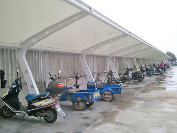 膜结构自行车棚